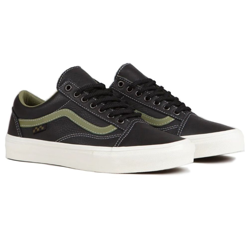 Vans Unisex Skate Old Skool Butter Black/Olive Green Shoes ~ Sz Men 7.5 Women 9 - Picture 2 of 7